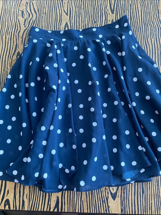 Maison Jules Dresses & Skirts - Maison Jules Navy Polka Dot Circle Skirt